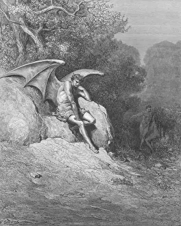 Paradise Lost Artwork Prints: Satan, by Dore