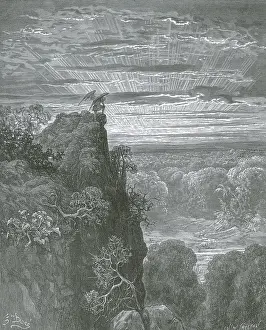 Paradise Lost Illustration Prints: Satan, by Dore