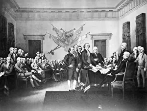 John Trumbull Painting Prints: Signing the Declaration of Independence