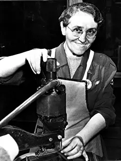 Women In Aviation Industry Prints: Upholstering War Planes