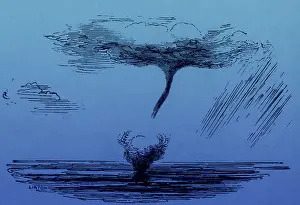Severe Weather Conditions Prints: Waterspout