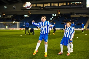 Young Footballers In Action Prints: Blackburn-5365