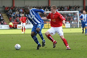 Football Player In Action Prints: Crewe Match Action