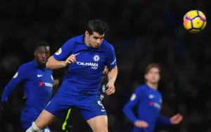 Alvaro Morata Scores First Goal for Chelsea Print