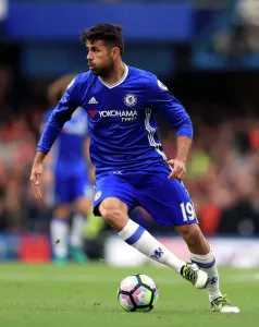 Chelsea Prints: Diego Costa Print - Chelsea vs Manchester United